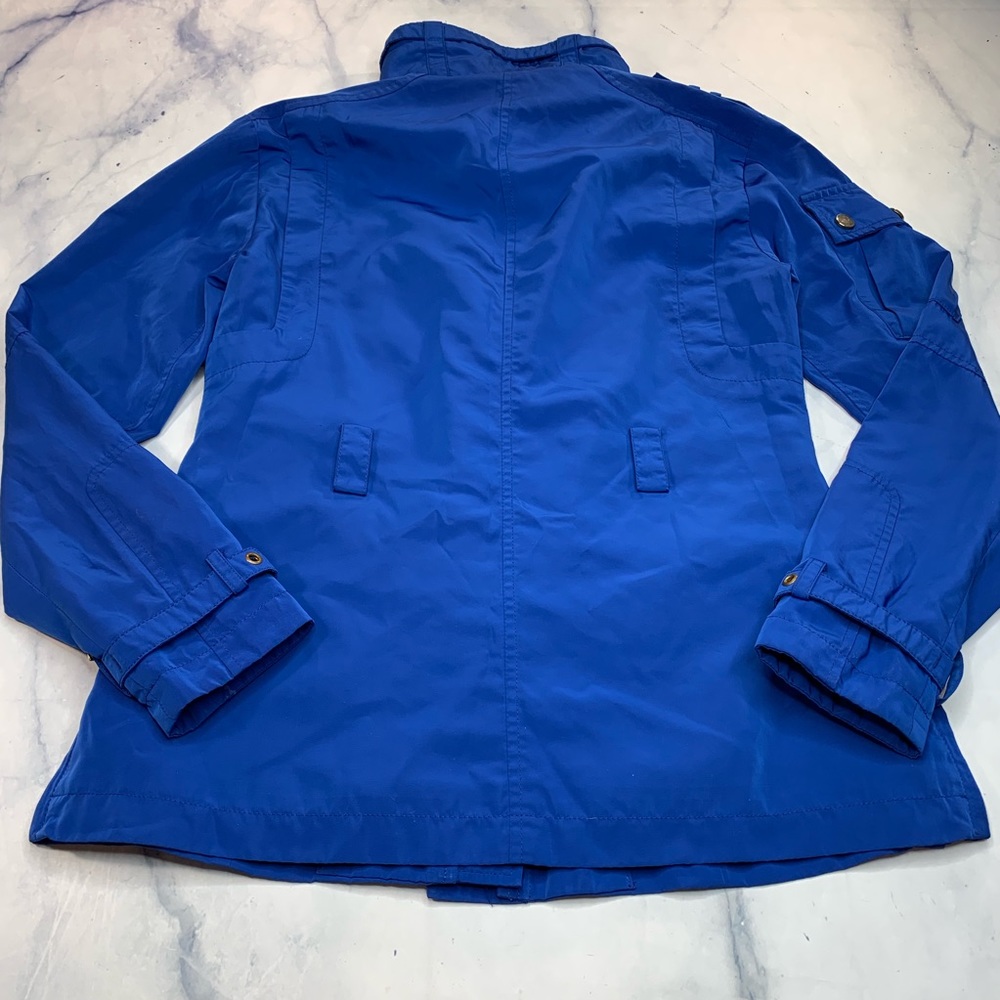 Trina Turk Hamptons Anorak Jacket Windbreaker Blue - Picture 8 of 8